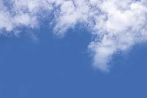 Blue sky and white clouds. The sky is clear. Stock Photos