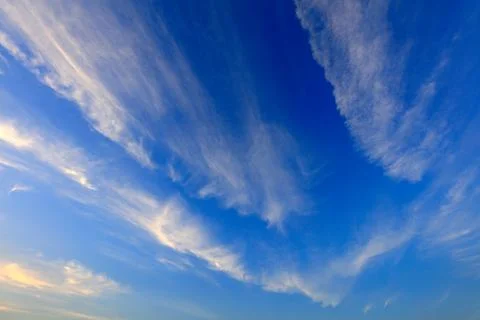 Blue sky and white clouds Stock Photos