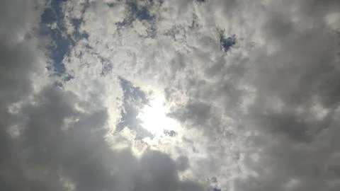 Blue sky and white clouds nature background Stock Photos