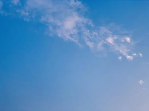 Blue Sky and White Clouds Static Atmospheric Background Stock Photos