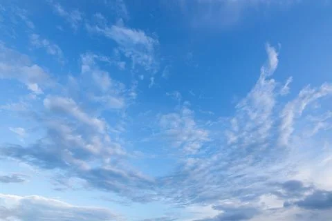 Blue sky background and clouds in the daytime Stock Photos
