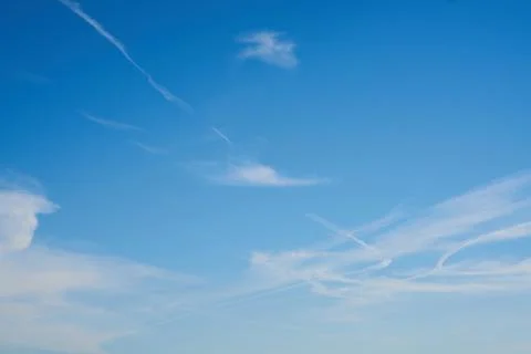 Blue sky background and texture Stock Photos
