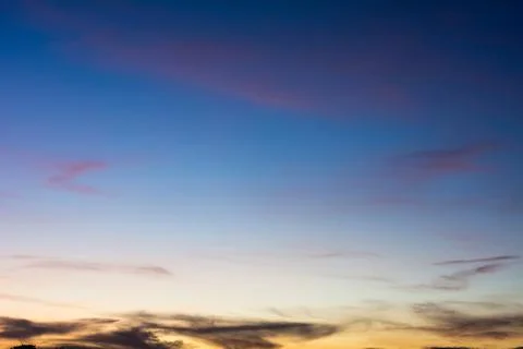 Blue sky background with beautiful clouds 写真素材