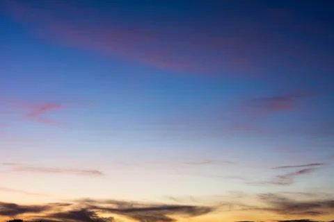 Blue sky background with beautiful clouds 写真素材