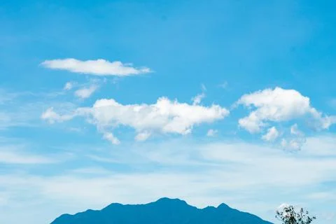 Blue sky background with beautiful Stock Photos