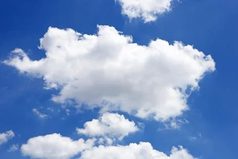 Blue sky background with cloud. Copy space Stock Photos