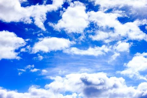 Blue sky background with cloud . Foto stock