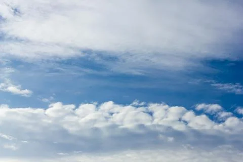 Blue sky background with cloud Stock Photos