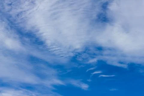 Blue sky background with cloud . Stock Photos