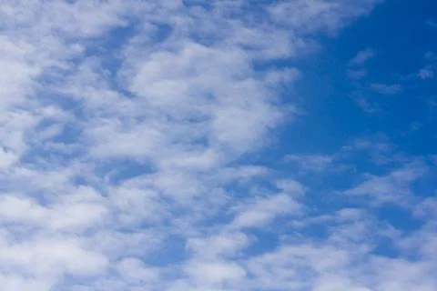 Blue sky background with cloud . Stock Photos