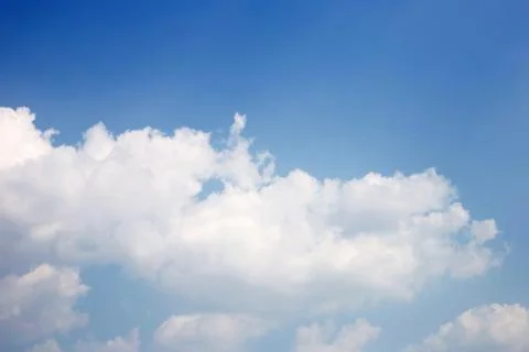 Blue sky background with cloud. Stock Photos