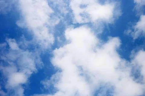 Blue sky background with cloud. Stock Photos