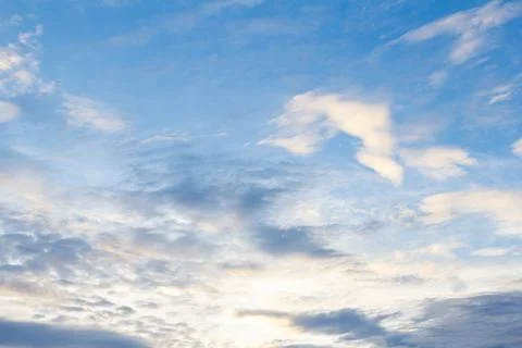 Blue sky background with cloud Stock Photos