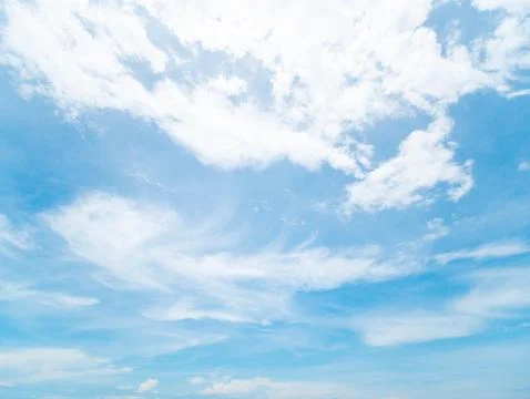Blue sky background with clouds, background sky Stock Photos