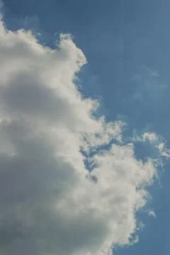 Blue sky background with clouds Beautiful blue sky with white clouds. Stock Photos