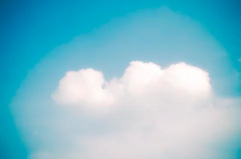 Blue sky background with clouds blurry vintage style Stock Photos