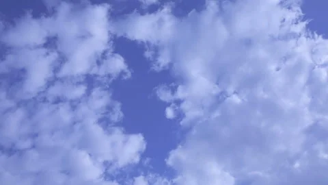 Blue sky background with clouds Stock Footage 129969715