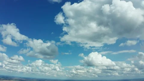 Blue sky background with clouds Stock Footage 159872821