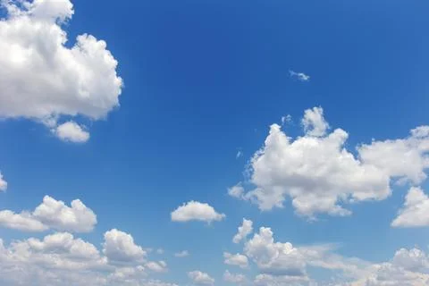 Blue sky background with clouds Illustrazione stock