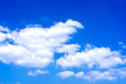 Blue sky background with clouds Stock Photos