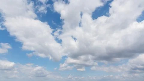 Blue sky background with clouds Stock Photos