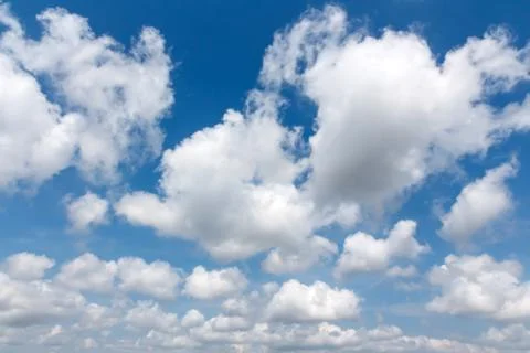 Blue sky background with clouds Stock-Fotos