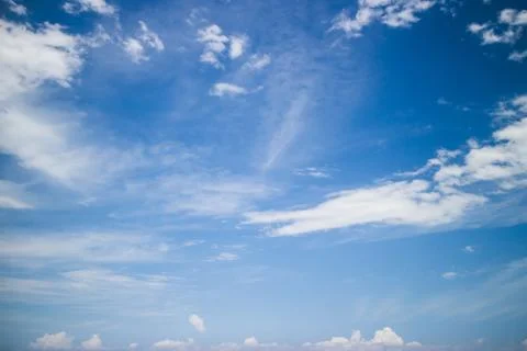 Blue sky background with clouds Stock Photos