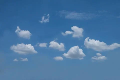 Blue sky background with clouds Stock Photos