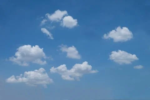 Blue sky background with clouds Foto stock