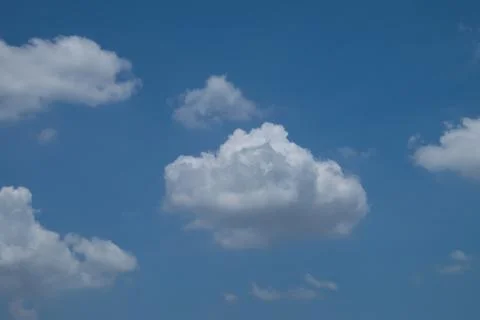 Blue sky background with clouds Stock Photos