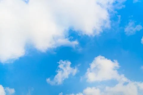 Blue sky background with clouds Stock Photos
