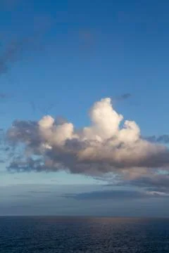 Blue sky background with clouds Stock Photos