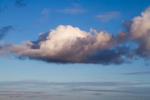 Blue sky background with clouds Stock Photos