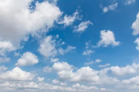 Blue sky background with clouds Foto stock