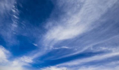 Blue sky background with clouds Foto stock