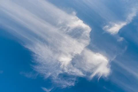 Blue sky background with clouds Photos