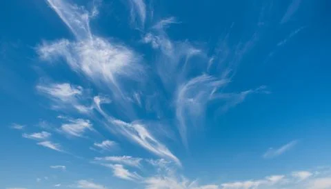 Blue sky background with clouds Photos