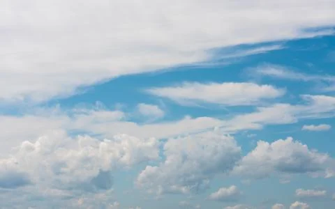 Blue sky background with clouds Foto stock