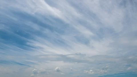 Blue sky background with clouds Stockfoto's