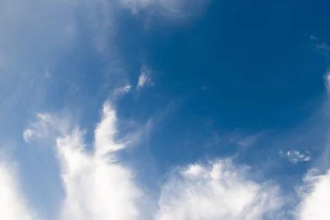 Blue sky background with clouds 库存照片