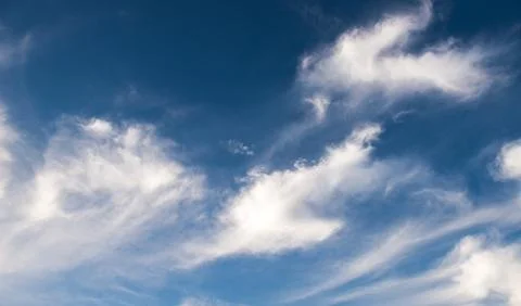 Blue sky background with clouds Stock Photos