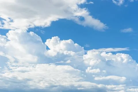 Blue sky background with clouds Stock-Fotos