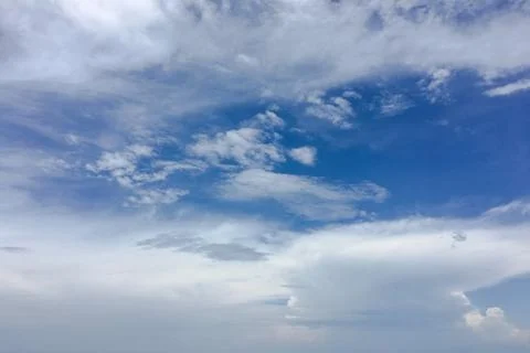 Blue sky background with clouds Stock-Fotos