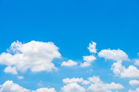 Blue sky background with clouds Stock Photos