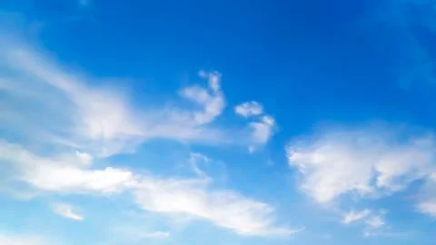 Blue sky background with clouds. Stock Photos