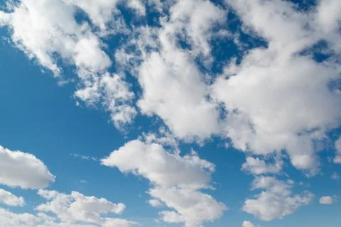 Blue sky background with clouds Stock Photos