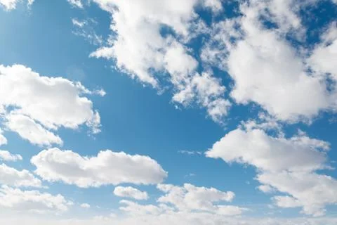 Blue sky background with clouds Stock Photos