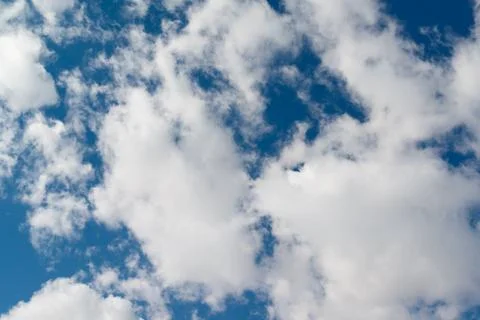 Blue sky background with clouds Stock Photos
