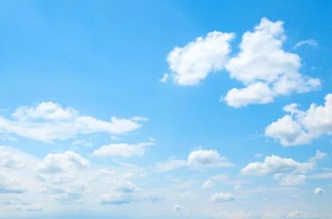 Blue sky background with clouds Stock Photos