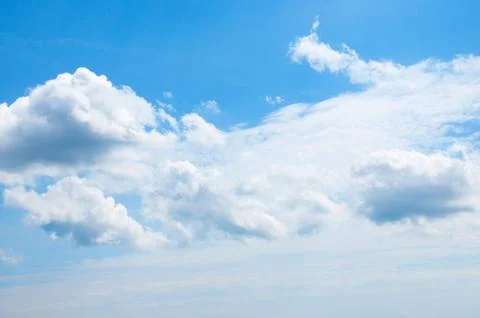 Blue sky background with clouds Stock Photos